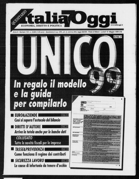 Italia oggi : quotidiano di economia finanza e politica